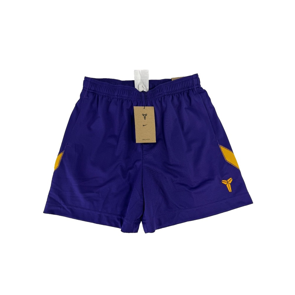 Nike Kobe Lakers Youth Boys Purple Basketball Shorts HJ1005-547 Size L LARGE